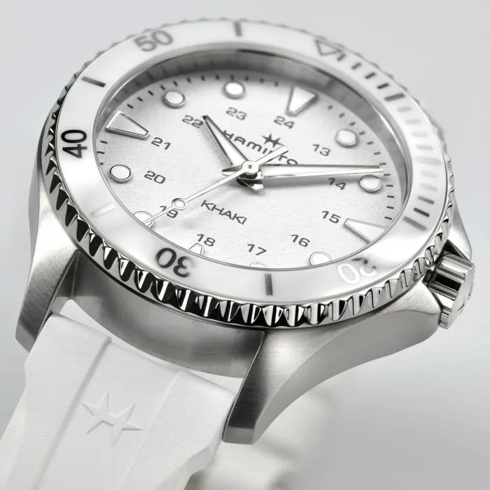 Hamilton Khaki Navy Scuba Quartz White H82221310 detay görseli 3