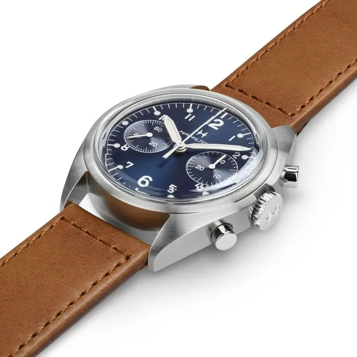 Hamilton Khaki Aviation Pilot Pioneer Mechanical Chrono Blue H76409540 detay görseli 3