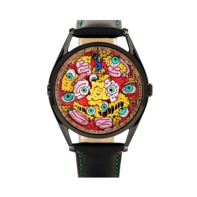 Beğenmek için çift tıkla Mr Jones Watches The Zombie Pizza Limited Edition 126D21 Görsel 1