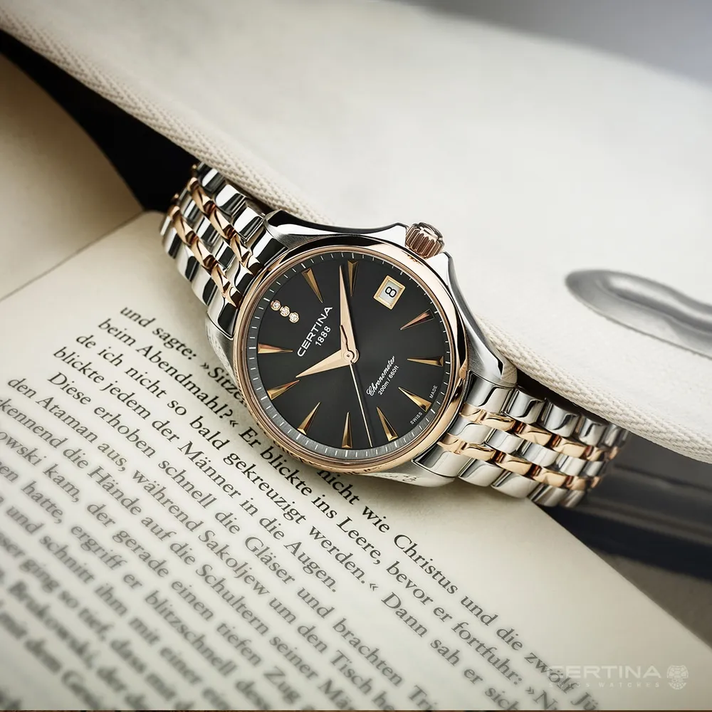 Certina DS Action Lady Diamonds Gri C0320512208600 detay görseli 2