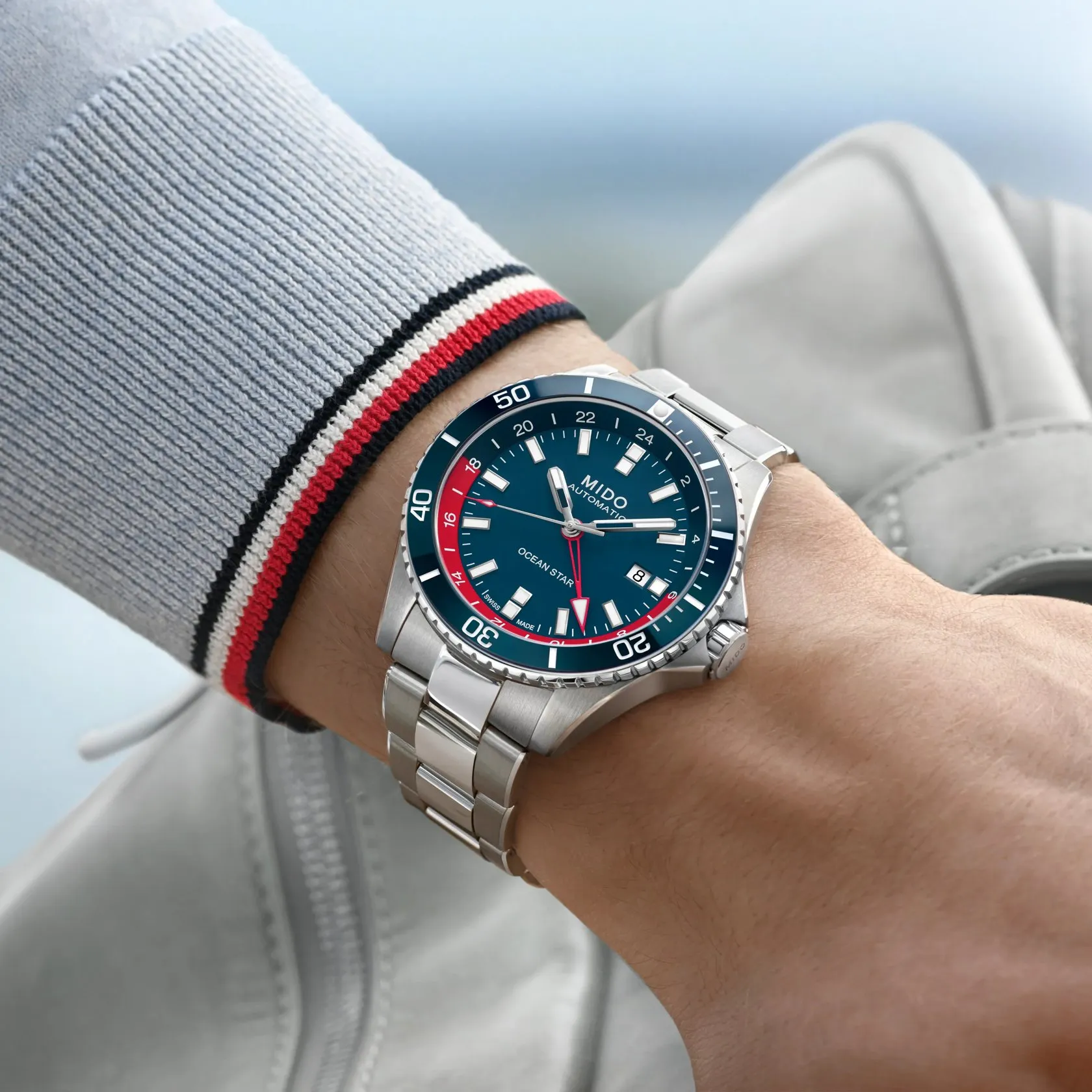 MIDO Ocean Star GMT Otomatik M0266291104100 detay görseli 5