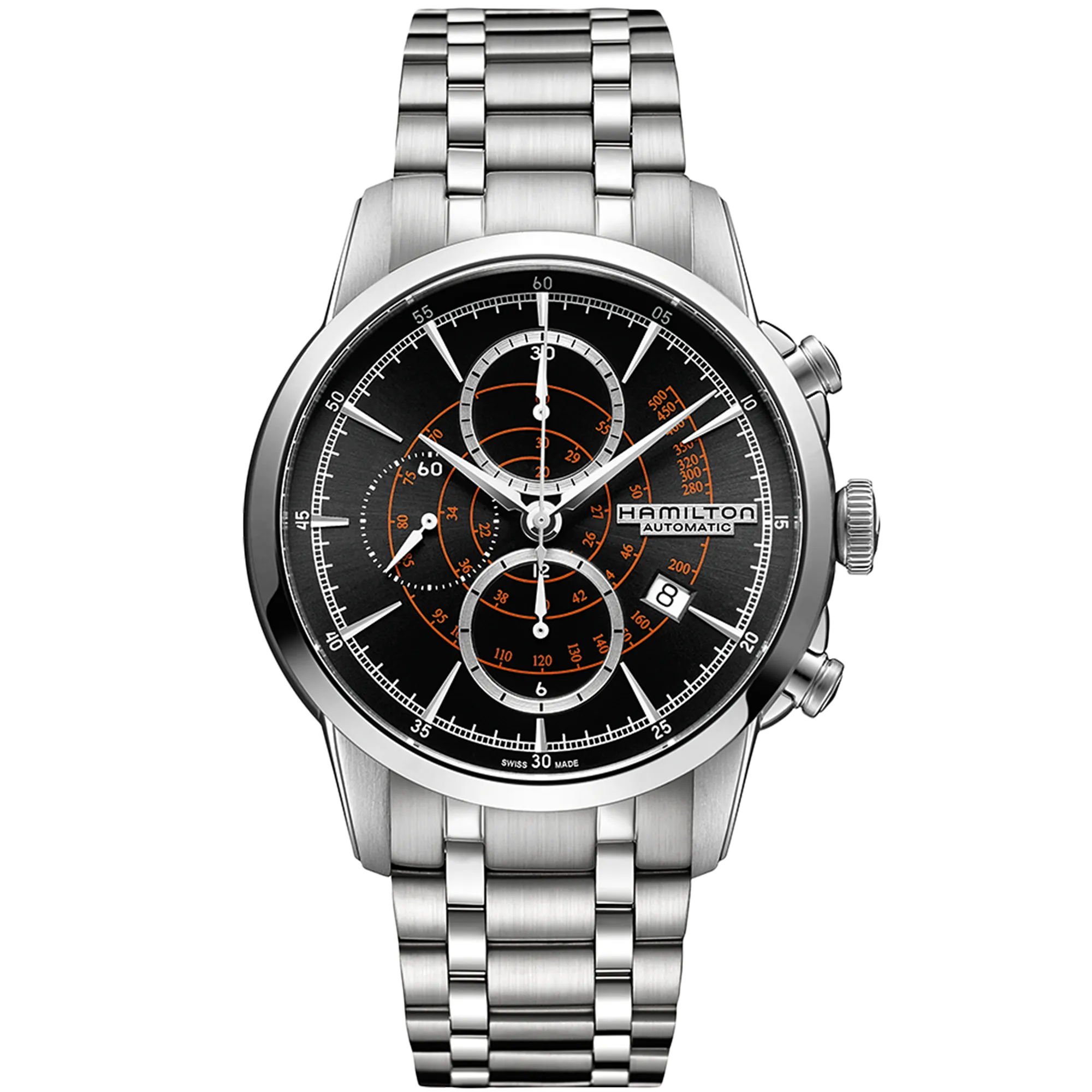Hamilton American Classic RailRoad Auto Chrono Otomatik Siyah H40656131 detay görseli 1