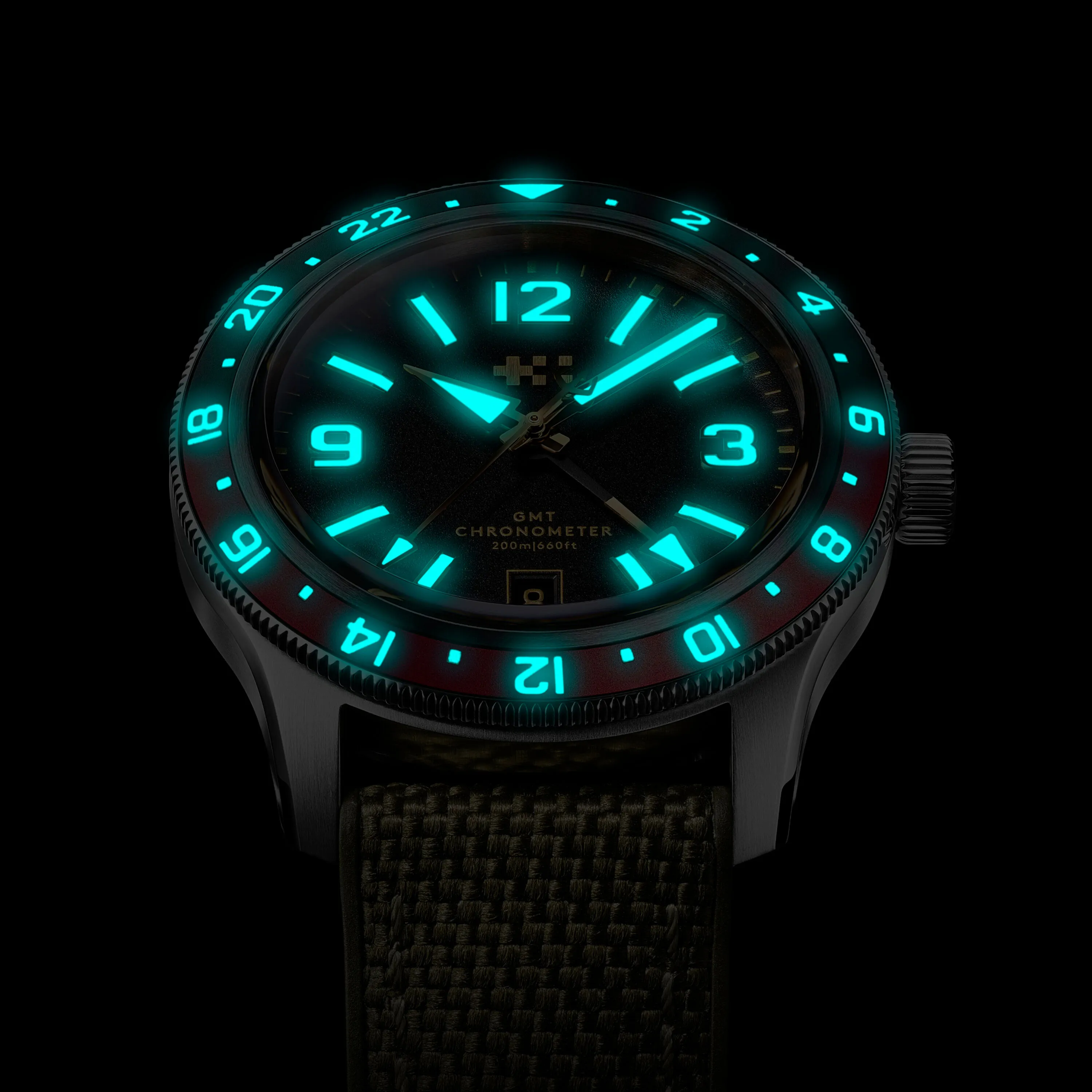 Christopher Ward C60 Trident Biscay GMT Otomatik Sand C6039AGM1S0BW0B0 detay görseli 5