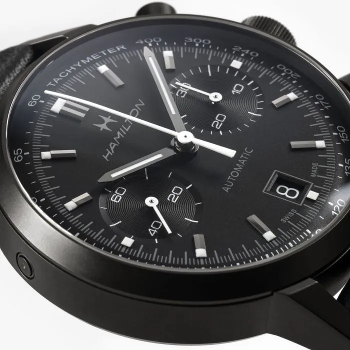 Hamilton American Classic Intra-Matic Autochrono Black Otomatik H38446730 detay görseli 2