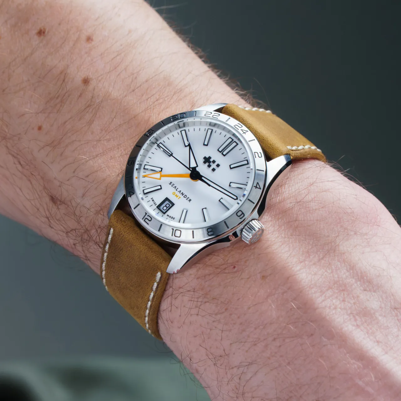 Christopher Ward C63 Sealander GMT Otomatik White C6336AGM4S00W0VC detay görseli 1