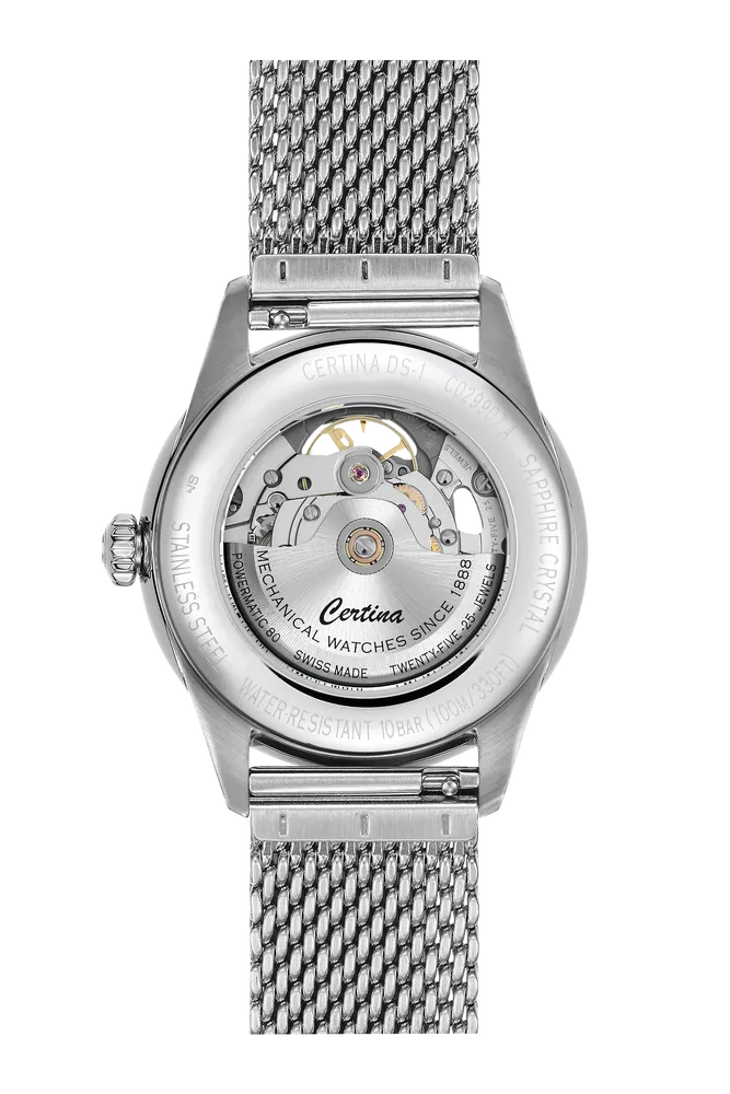 Certina DS-1 Skeleton Otomatik Silver C0299071103100 detay görseli 1