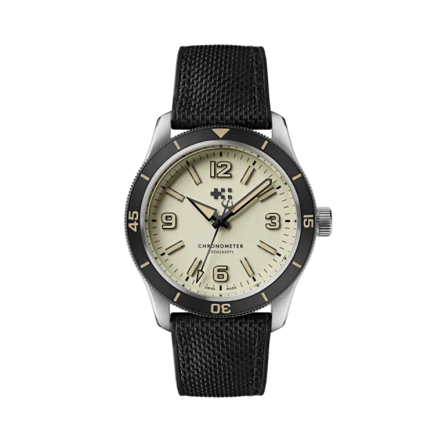 Beğenmek için çift tıkla Christopher Ward C60 Trident Biscay Automatic Sand C6042C3H1S0KW0HK Görsel 1