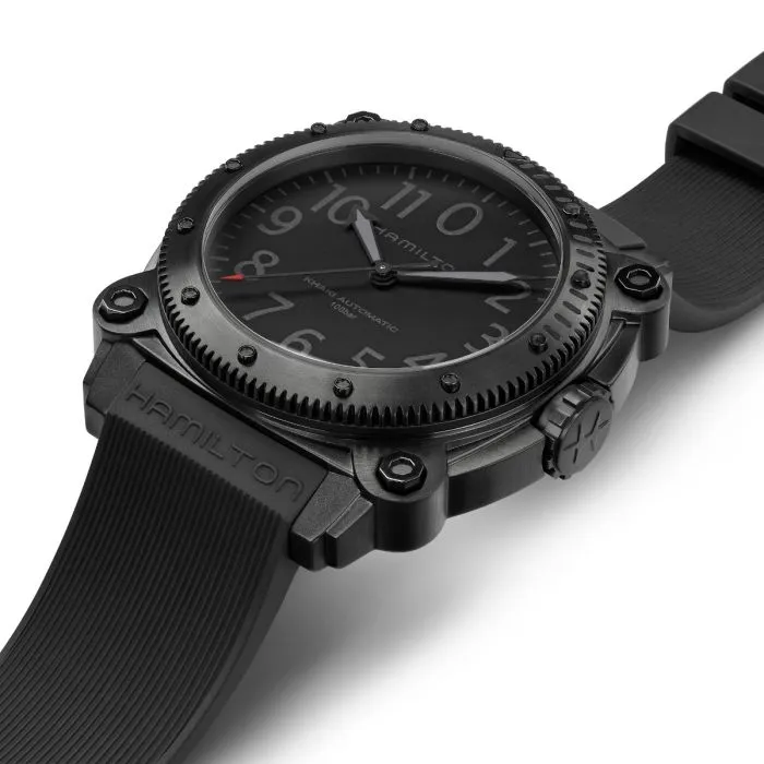 Hamilton Khaki Navy BeLOWZERO Auto Limited Edition Otomatik Siyah H78505332 detay görseli 2
