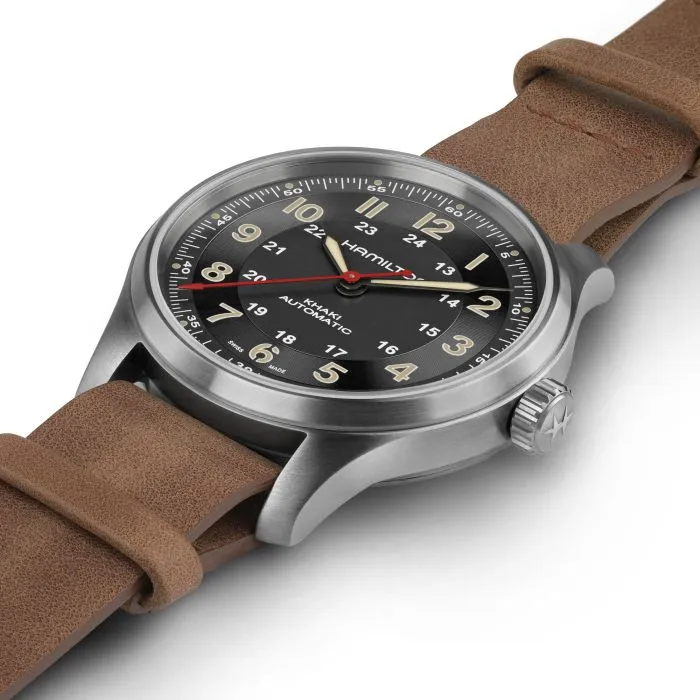 Hamilton Khaki Field Titanium Far Cry 6 Limited Edition Otomatik Siyah H70645533 detay görseli 1