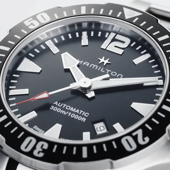 Hamilton Khaki Navy Frogman Auto Black H77605135 detay görseli 3
