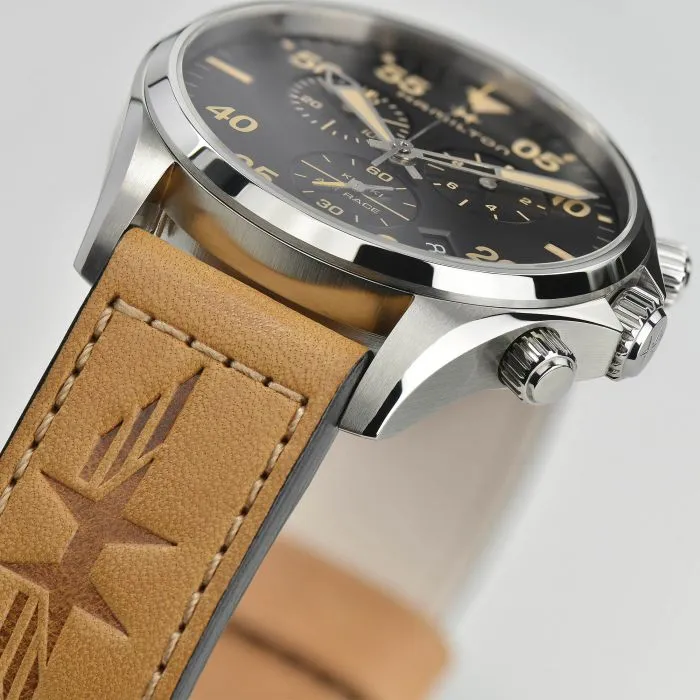 Hamilton Khaki Aviation Pilot Chrono Black H76722531 detay görseli 2