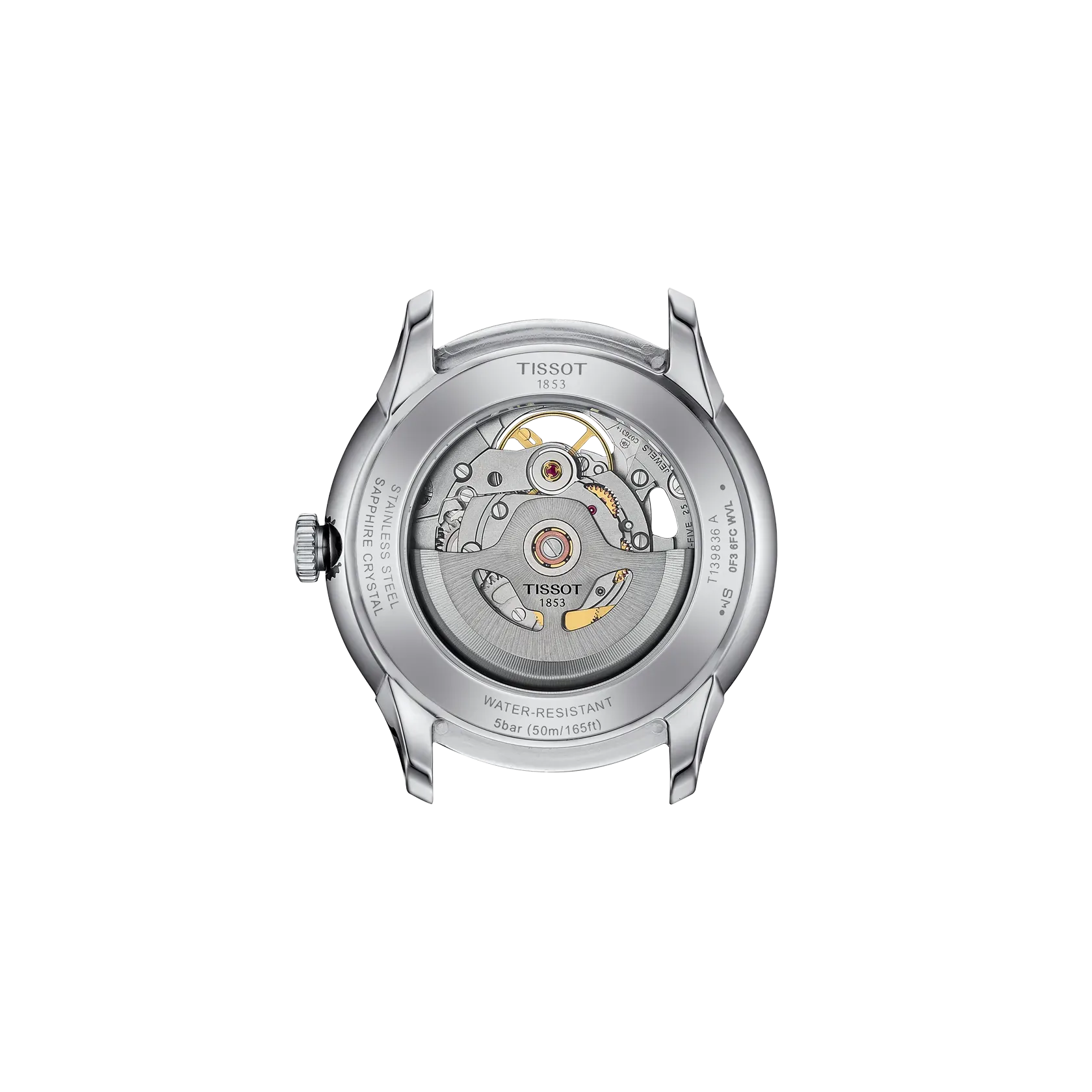 Tissot Chemin Des Tourelles Skeleton 39mm Fildişi Otomatik T1398361626100 detay görseli 2