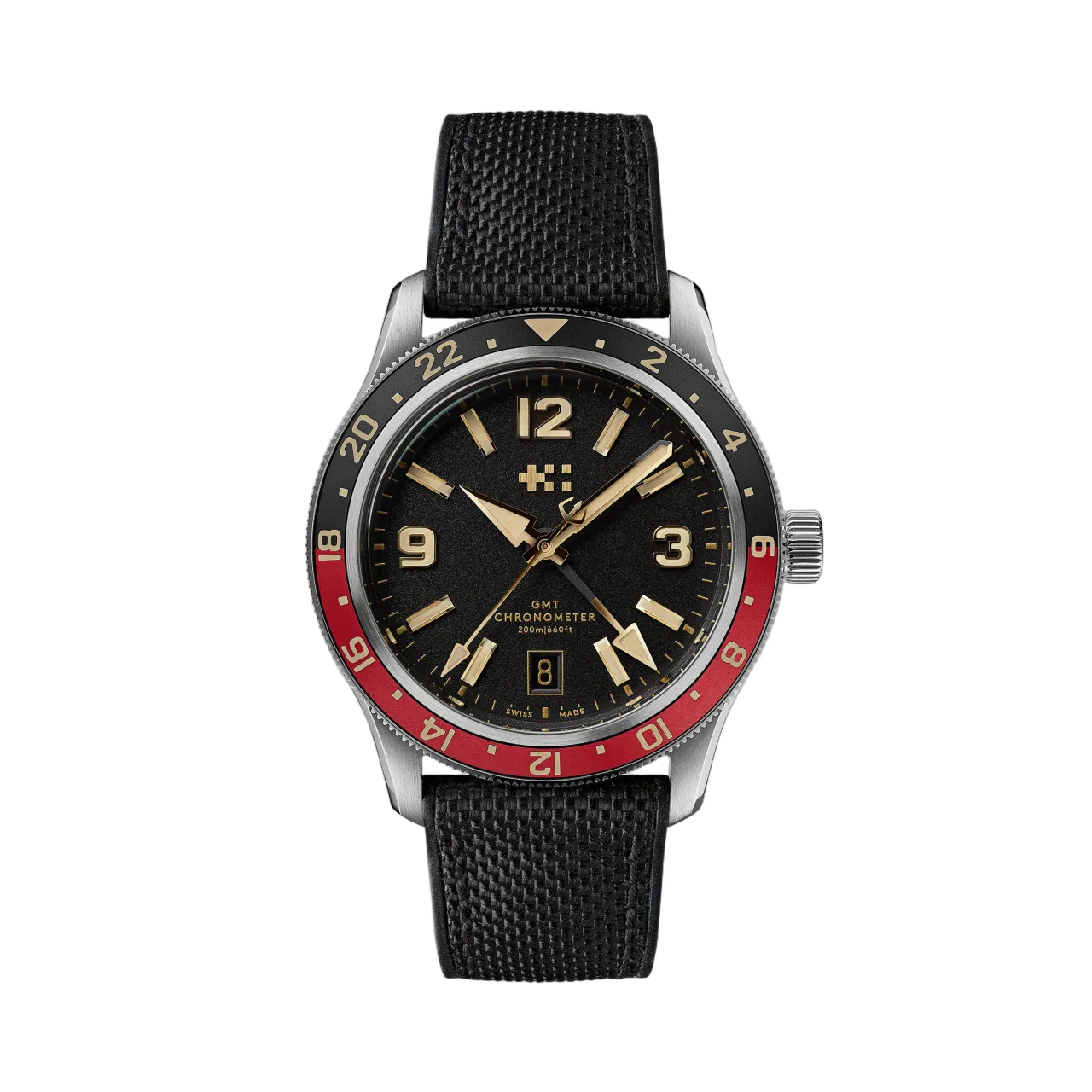 Christopher Ward C60 Trident Biscay GMT Otomatik Siyah C6039AGM1S0RK0HK