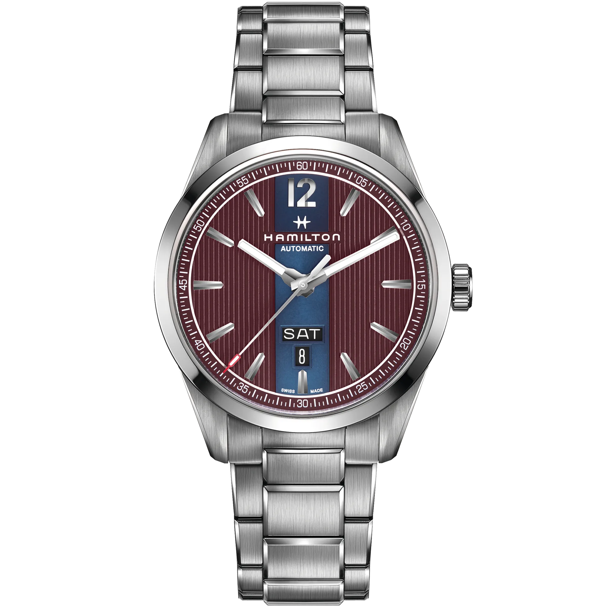 Hamilton Broadway Day Date Auto Otomatik Aubergine H43515175 detay görseli 1