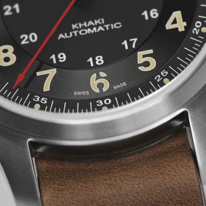 Hamilton Khaki Field Titanium Far Cry 6 Limited Edition Otomatik Siyah H70645533 detay görseli 3