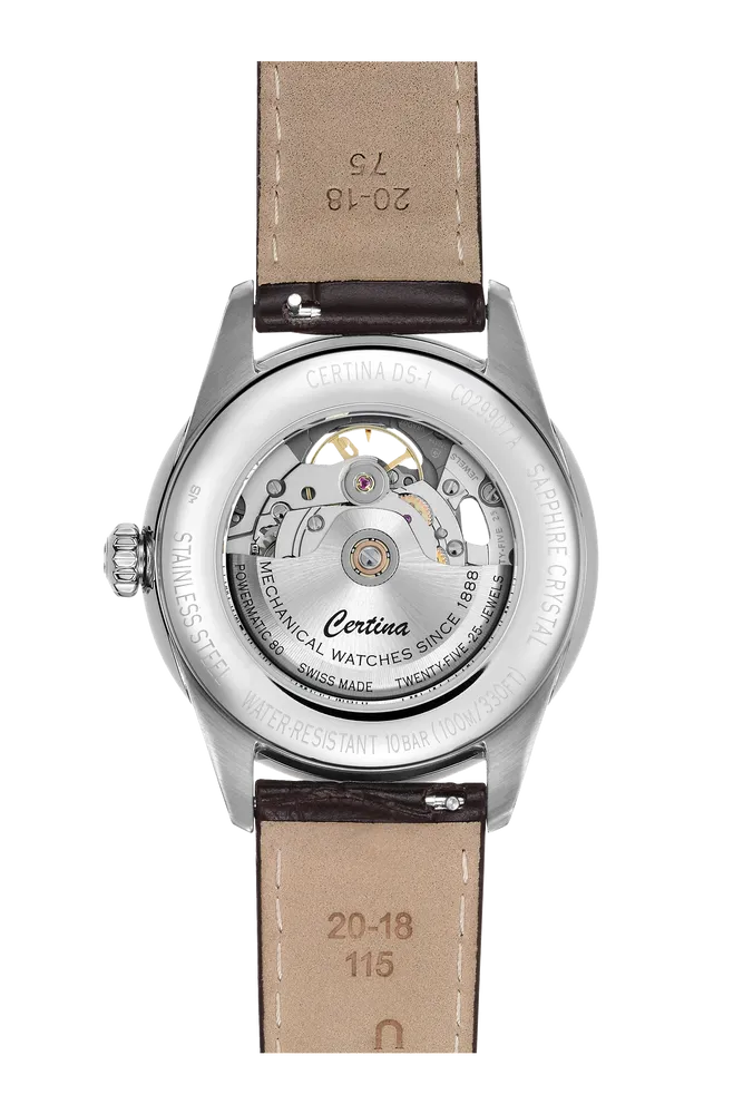 Certina DS-1 Skeleton Otomatik Gri C0299071608100 detay görseli 1