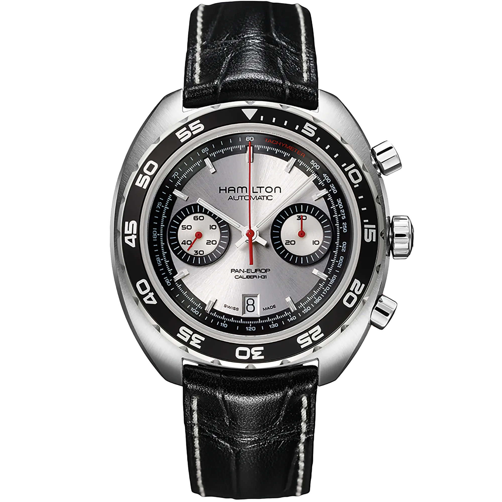 Hamilton American Classic Pan Europ Auto Chrono Otomatik Gümüş H35756755 detay görseli 1