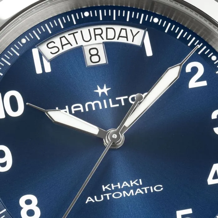 Hamilton Khaki Field King Day-Date Mavi Otomatik H64475540 detay görseli 4