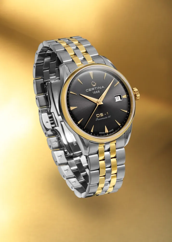 Certina DS-1 38mm Otomatik Gri C0292072208100 detay görseli 4