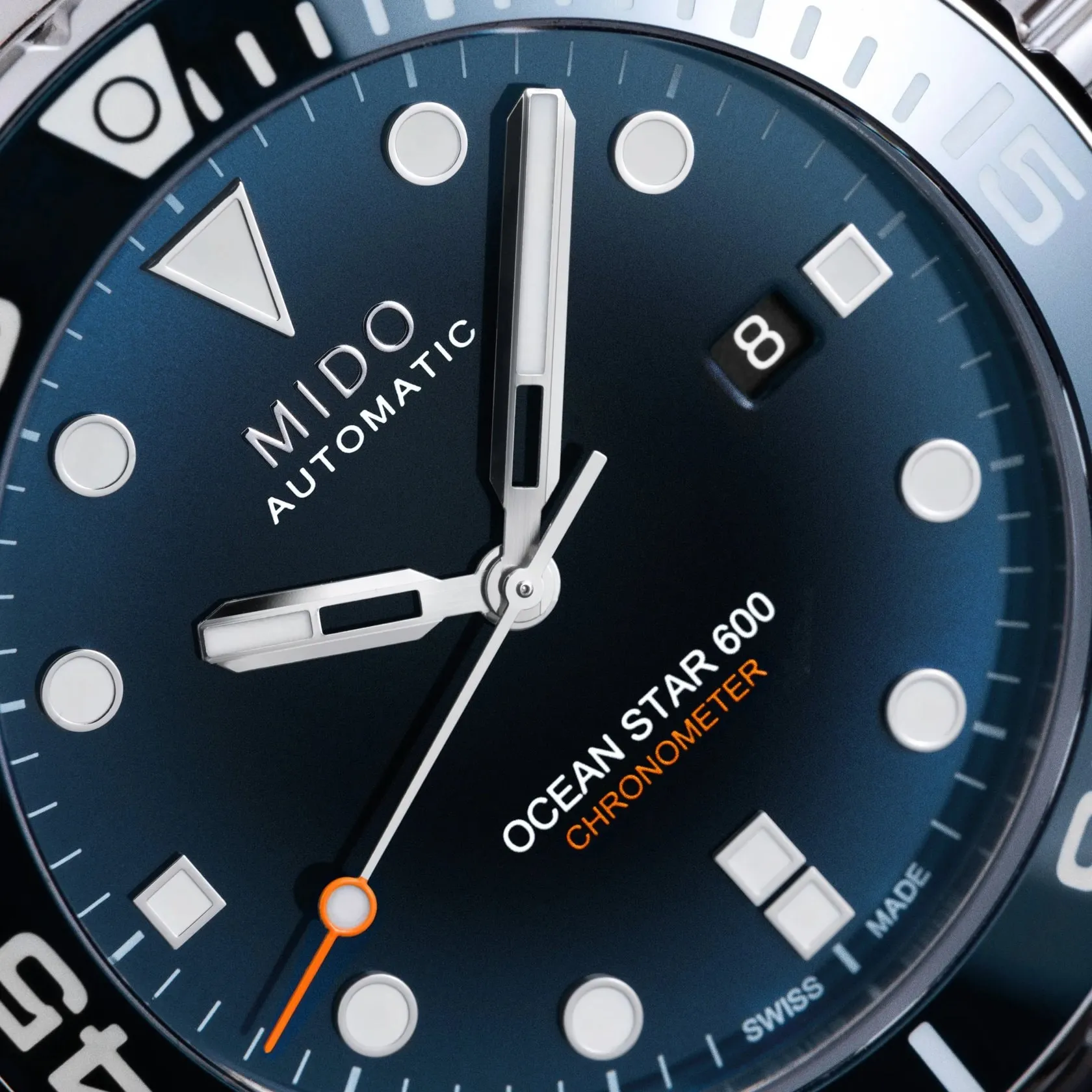 Mido Ocean Star 600 Chronometer Otomatik Mavi M0266081104101 detay görseli 4