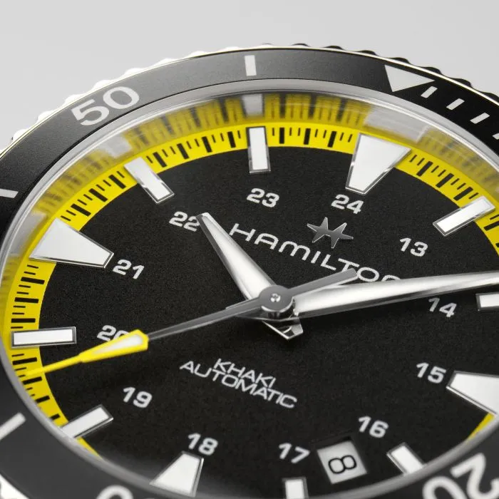 Hamilton Khaki Navy Scuba Auto Otomatik Siyah H82395332 detay görseli 2