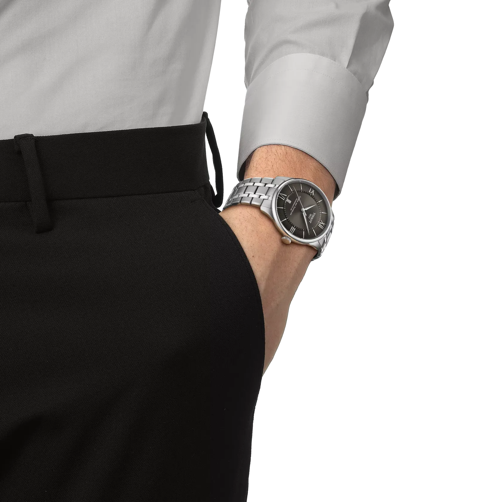 Tissot Chemin Des Tourelles 42mm Otomatik Tunç T1394071106800 detay görseli 4