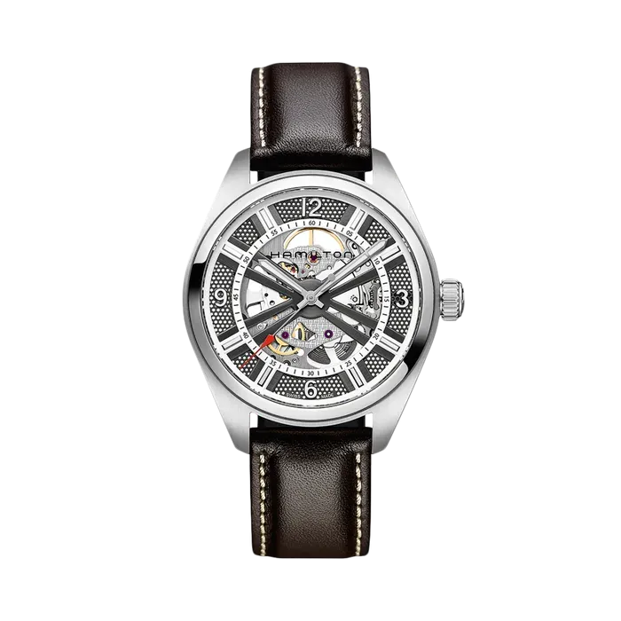 Hamilton Khaki Field Skeleton Auto Silver H72515585