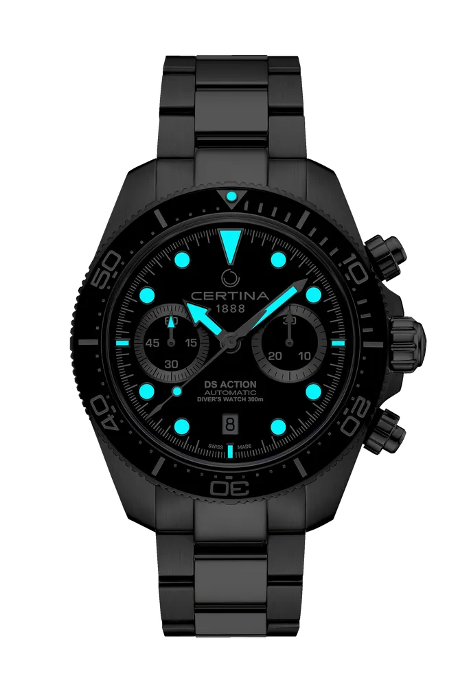 Certina DS Action Diver Chrono Otomatik Siyah C0328271105100 detay görseli 1