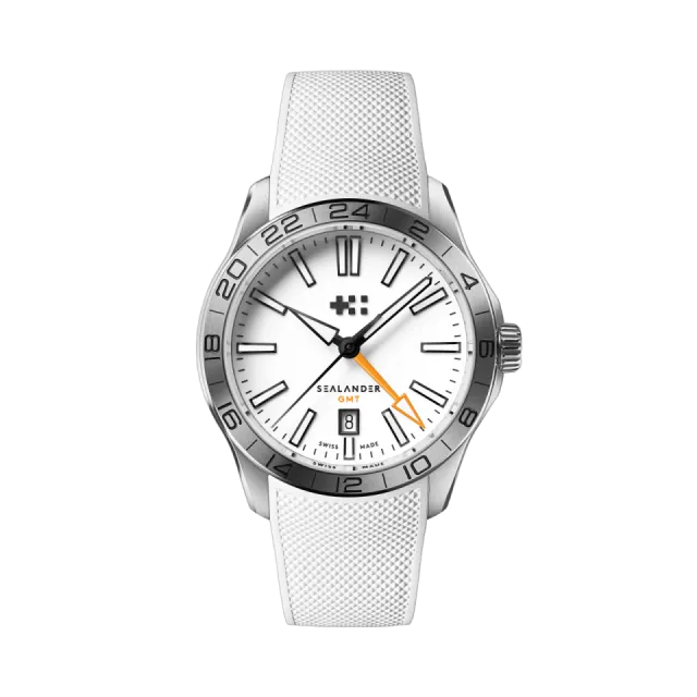 Beğenmek için çift tıkla Christopher Ward C63 Sealander GMT Otomatik Beyaz C6342AGM4S00W0RW Görsel 1