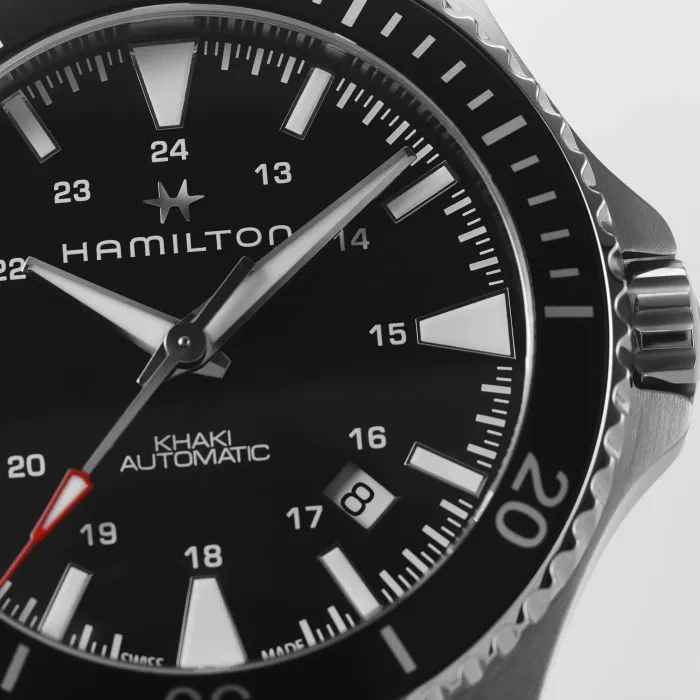 Hamilton Khaki Navy Scuba Auto Otomatik Siyah H82335131 detay görseli 2
