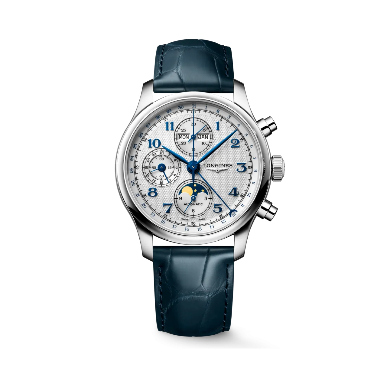 Longines Master Collection Chrono Moonphase Otomatik Gümüş L29624732