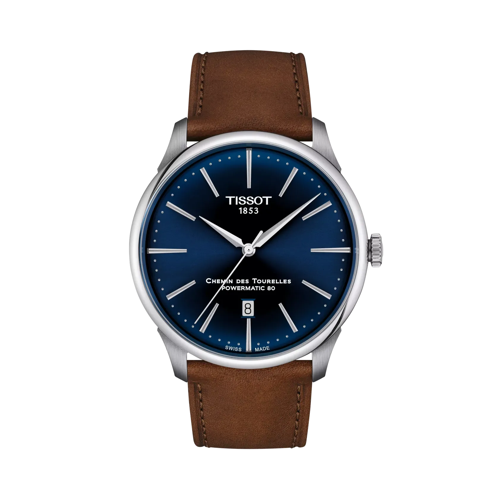 Tissot Chemin Des Tourelles 42mm Otomatik Mavi T1394071604100