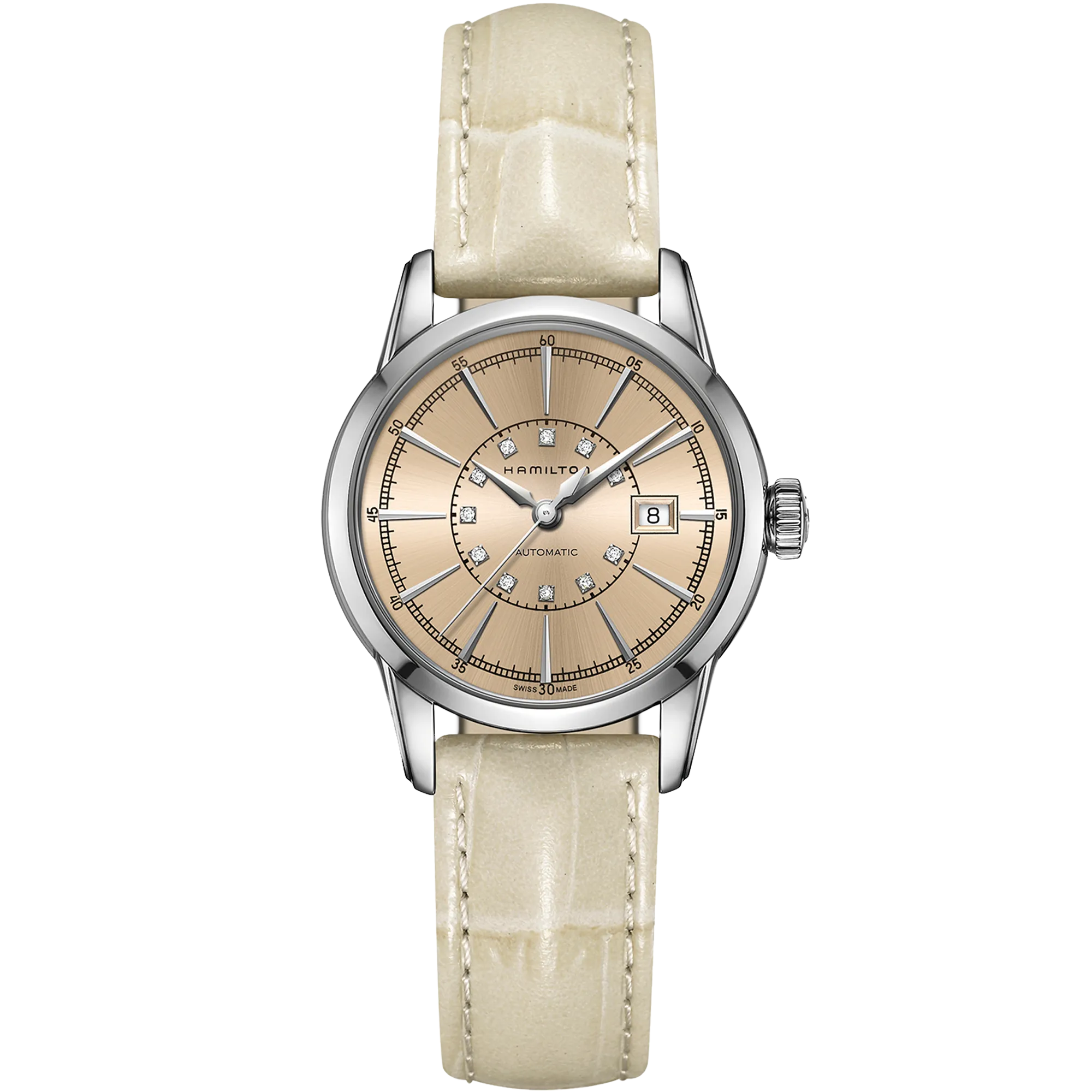 Hamilton American Classic RailRoad Auto Beige H40405821 detay görseli 1