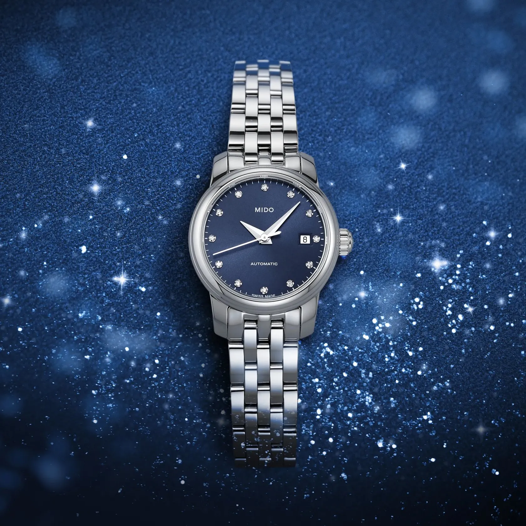 Mido Baroncelli Lady Twenty Five Otomatik M0390071104600 detay görseli 3