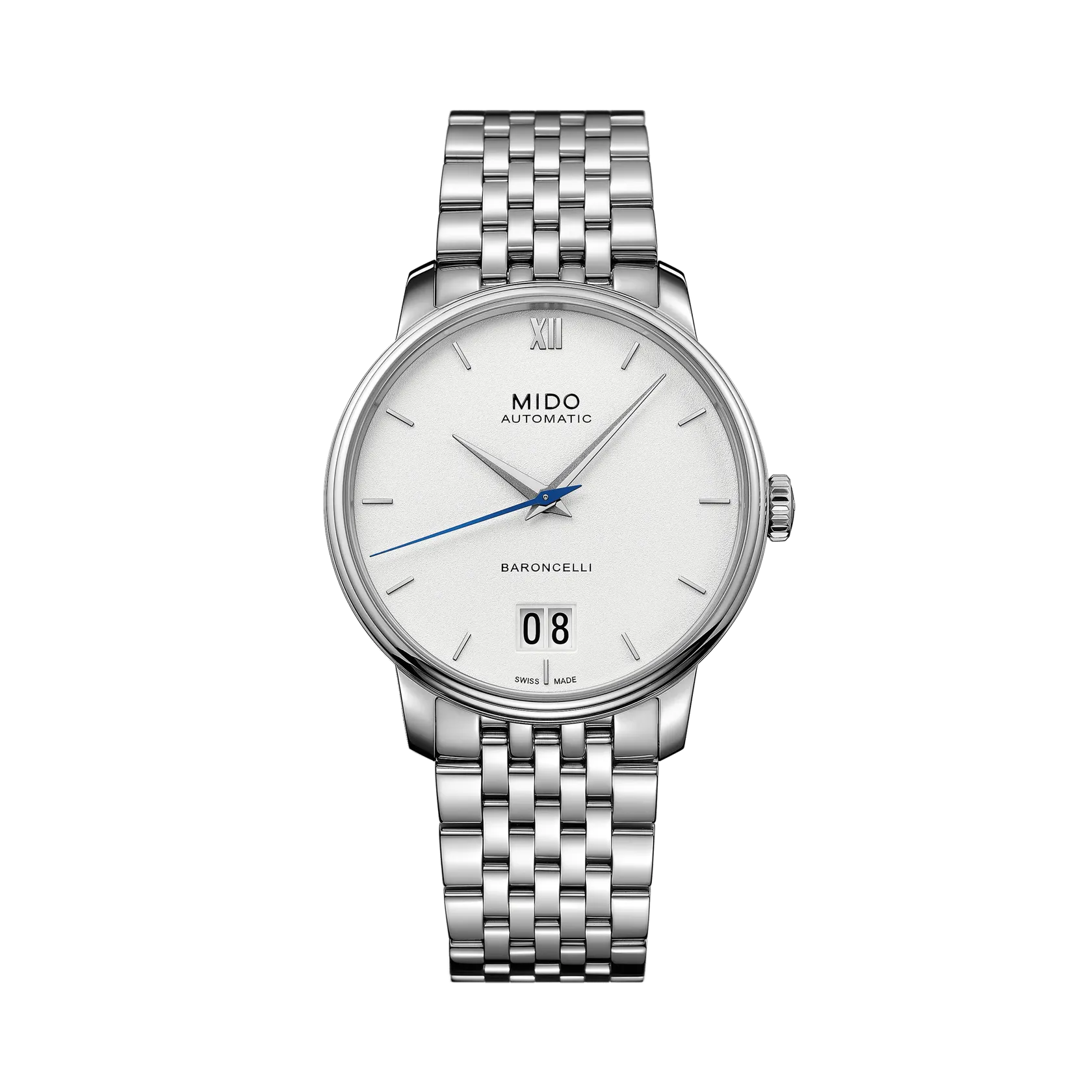 Mido Baroncelli Big Date Otomatik Beyaz M0274261101800