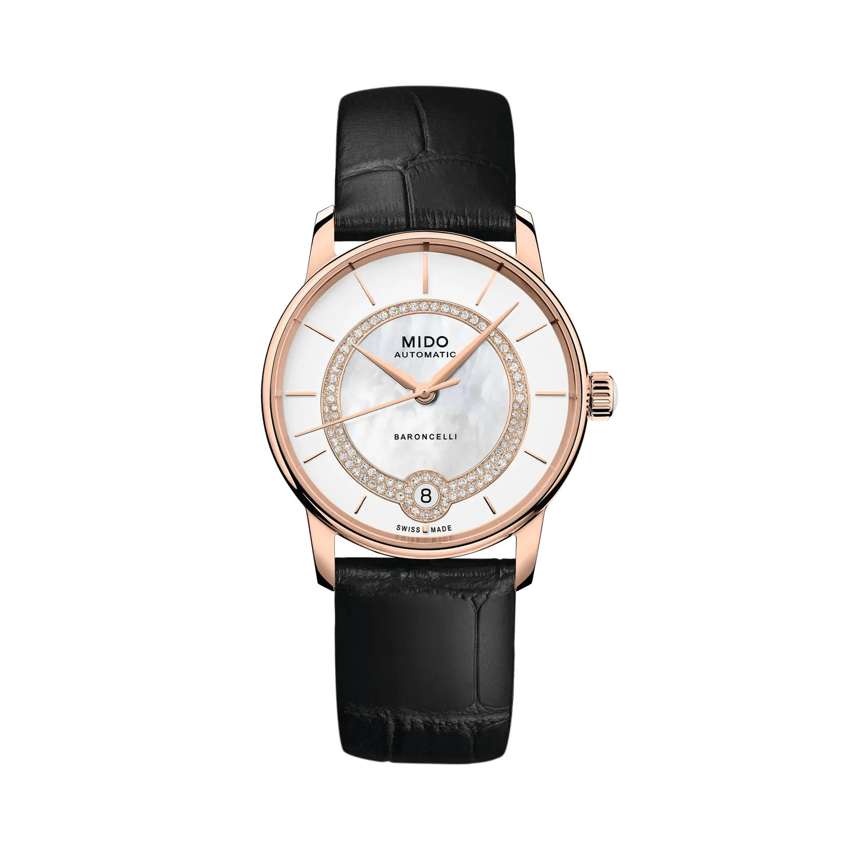 Mido Baroncelli Lady Necklace Otomatik Beyaz Sedef M0378073603100