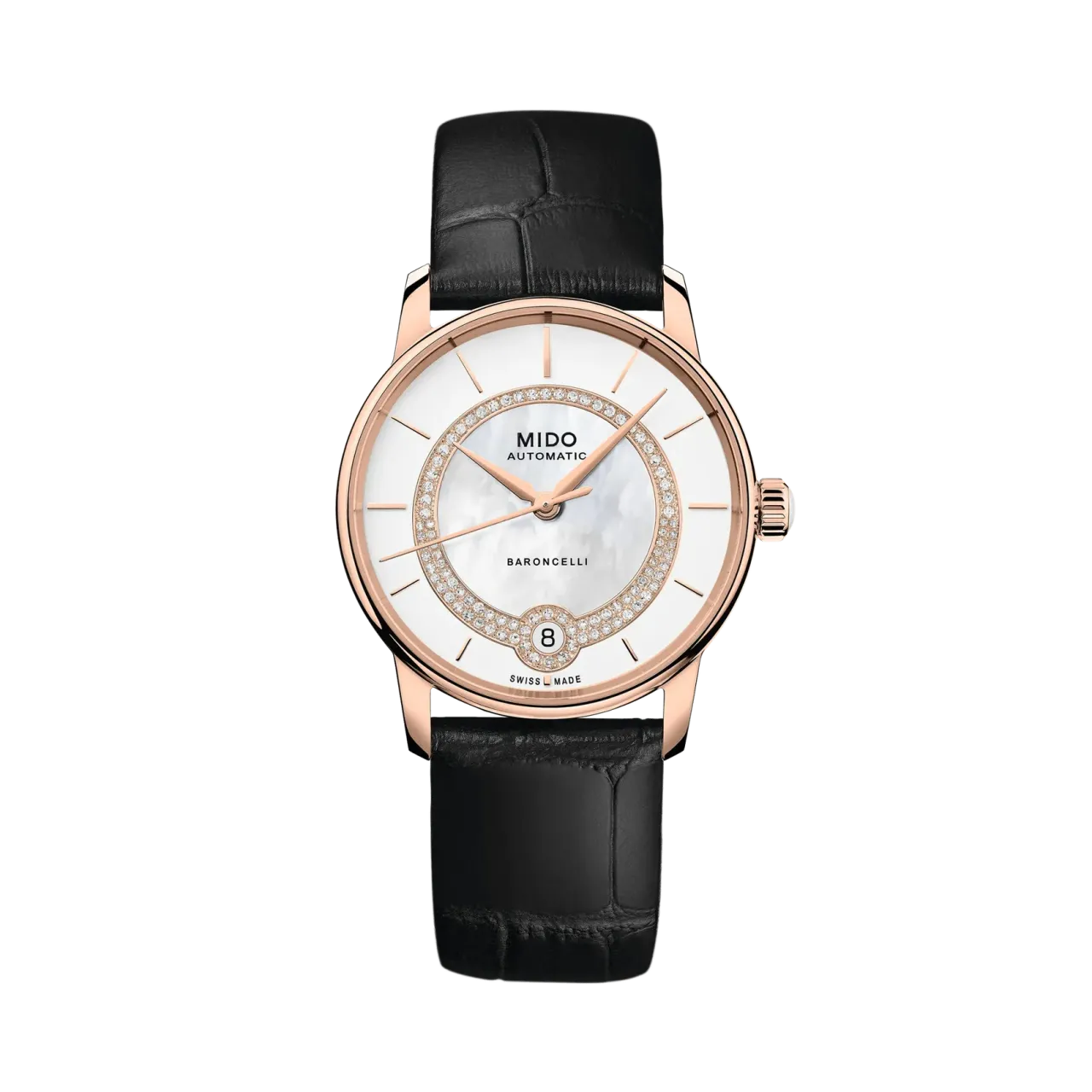 Mido Baroncelli Lady Necklace Otomatik Beyaz Sedef M0378073603100