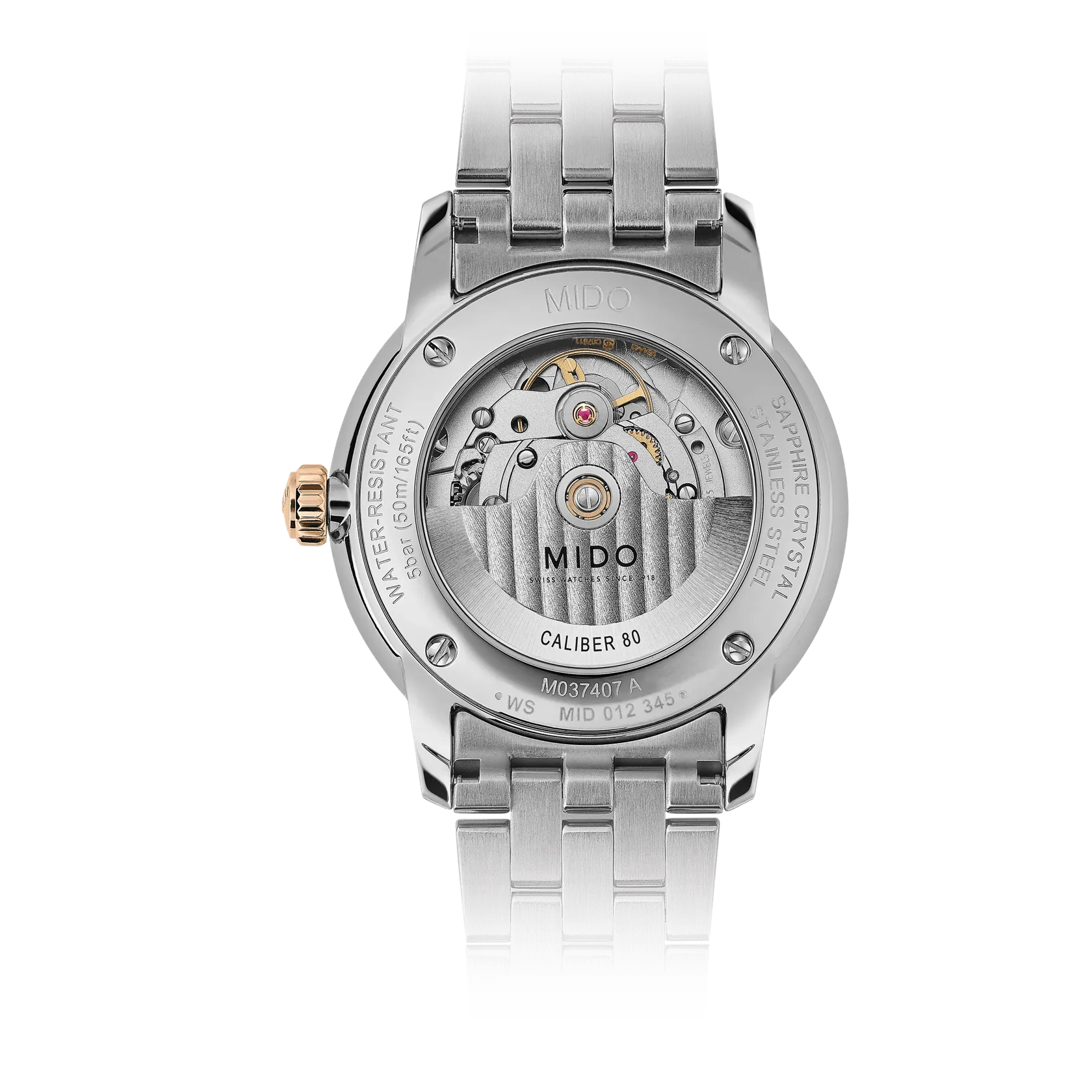 MIDO Baroncelli Signature Gent Otomatik Gümüş M0374072103100 detay görseli 1