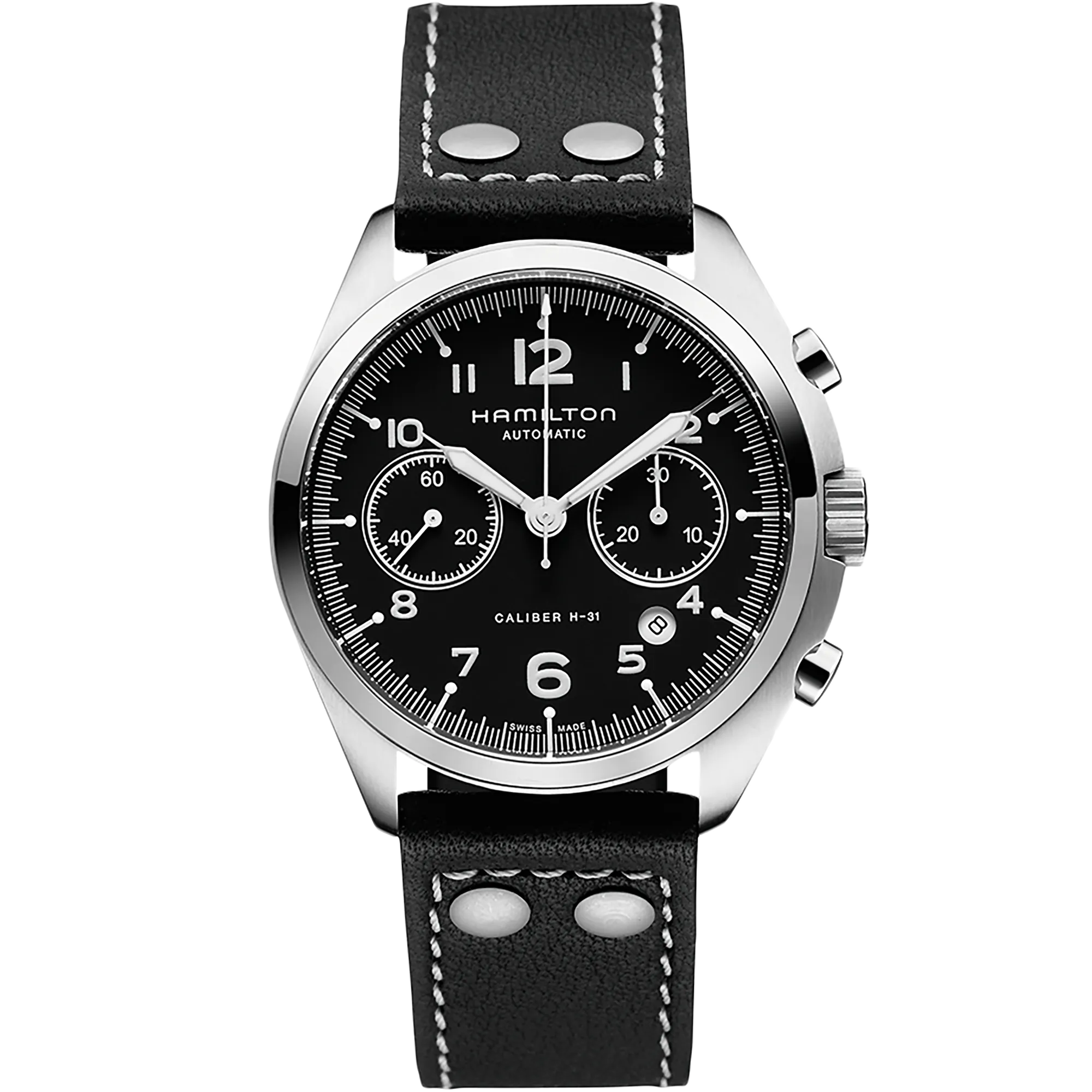 Hamilton Khaki Aviation Khaki Pilot Pioneer Auto Chrono Black H76416735 detay görseli 1