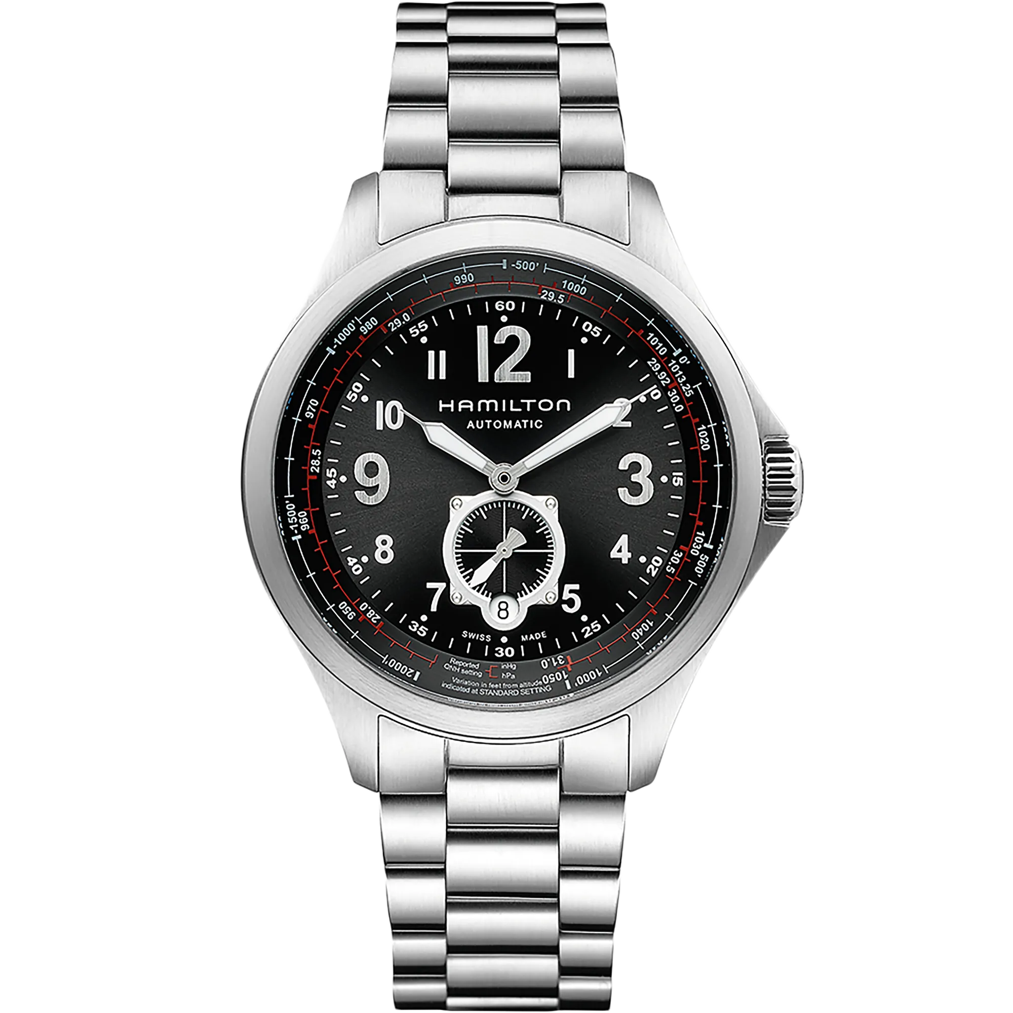 Hamilton Khaki Aviation Khaki QNE Auto Otomatik Siyah H76655133 detay görseli 1
