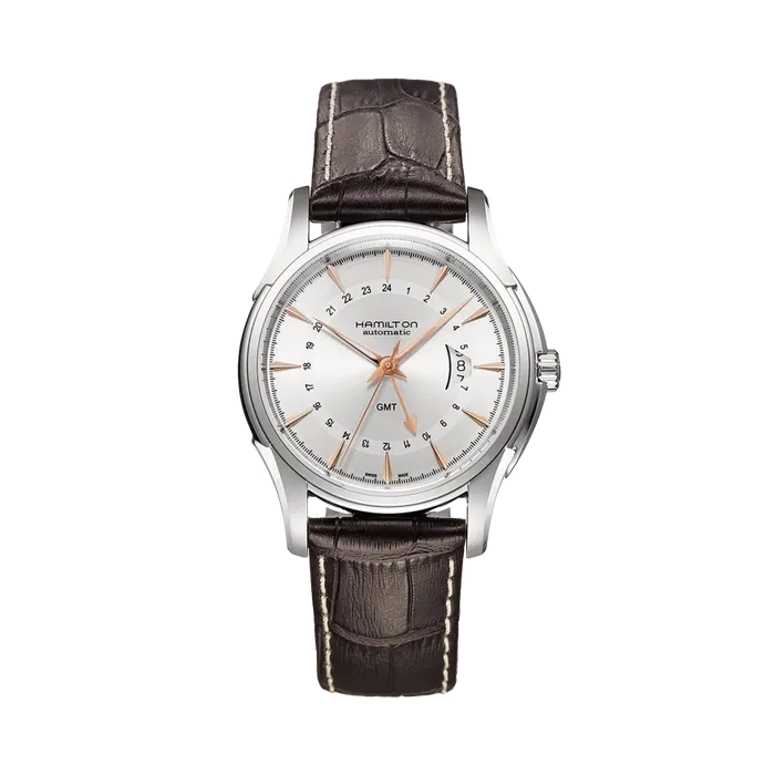 Hamilton Jazzmaster Traveler GMT Auto Otomatik Silver H32585557