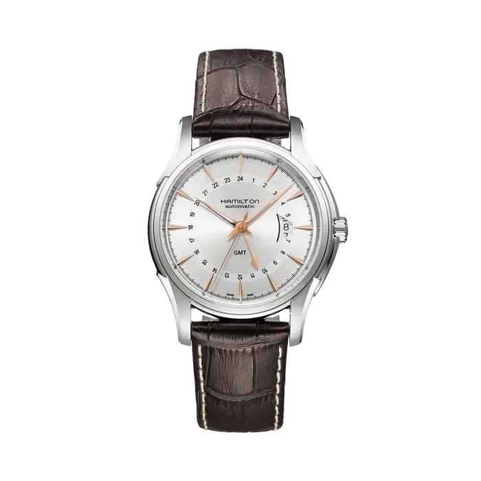 Hamilton Jazzmaster Traveler GMT Auto Otomatik Silver H32585557