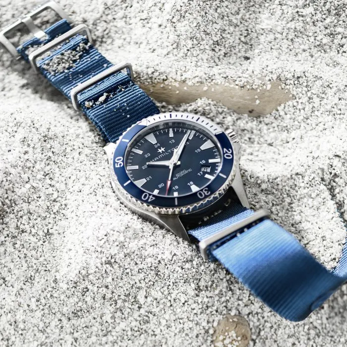 Hamilton Khaki Navy Scuba Auto Otomatik Mavi H82345941 detay görseli 3