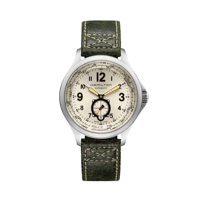 Hamilton Khaki Aviation Khaki QNE Auto Otomatik Bej H76655723