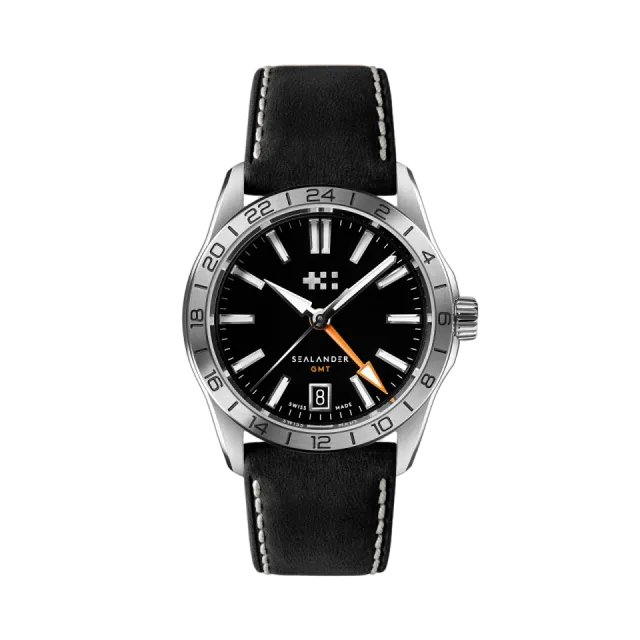 Beğenmek için çift tıkla Christopher Ward C63 Sealander GMT Otomatik Siyah C6336AGM4S00K0VK Görsel 1