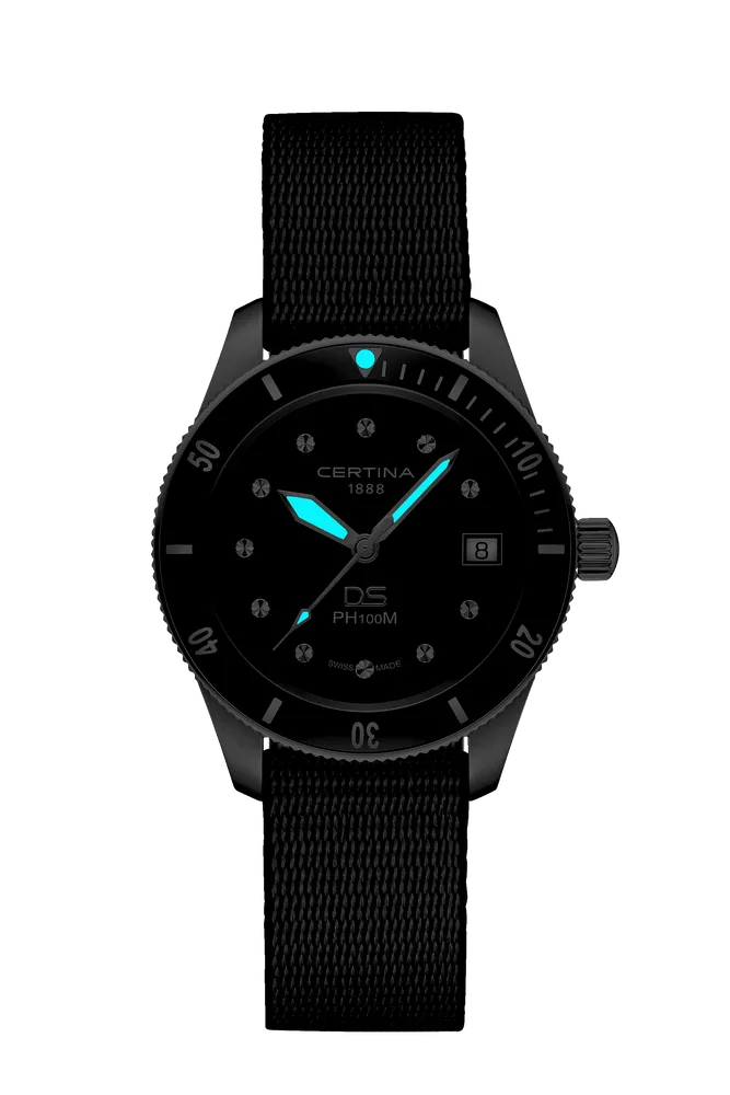 Certina DS PH100M Lady Black C0442101805100 detay görseli 1