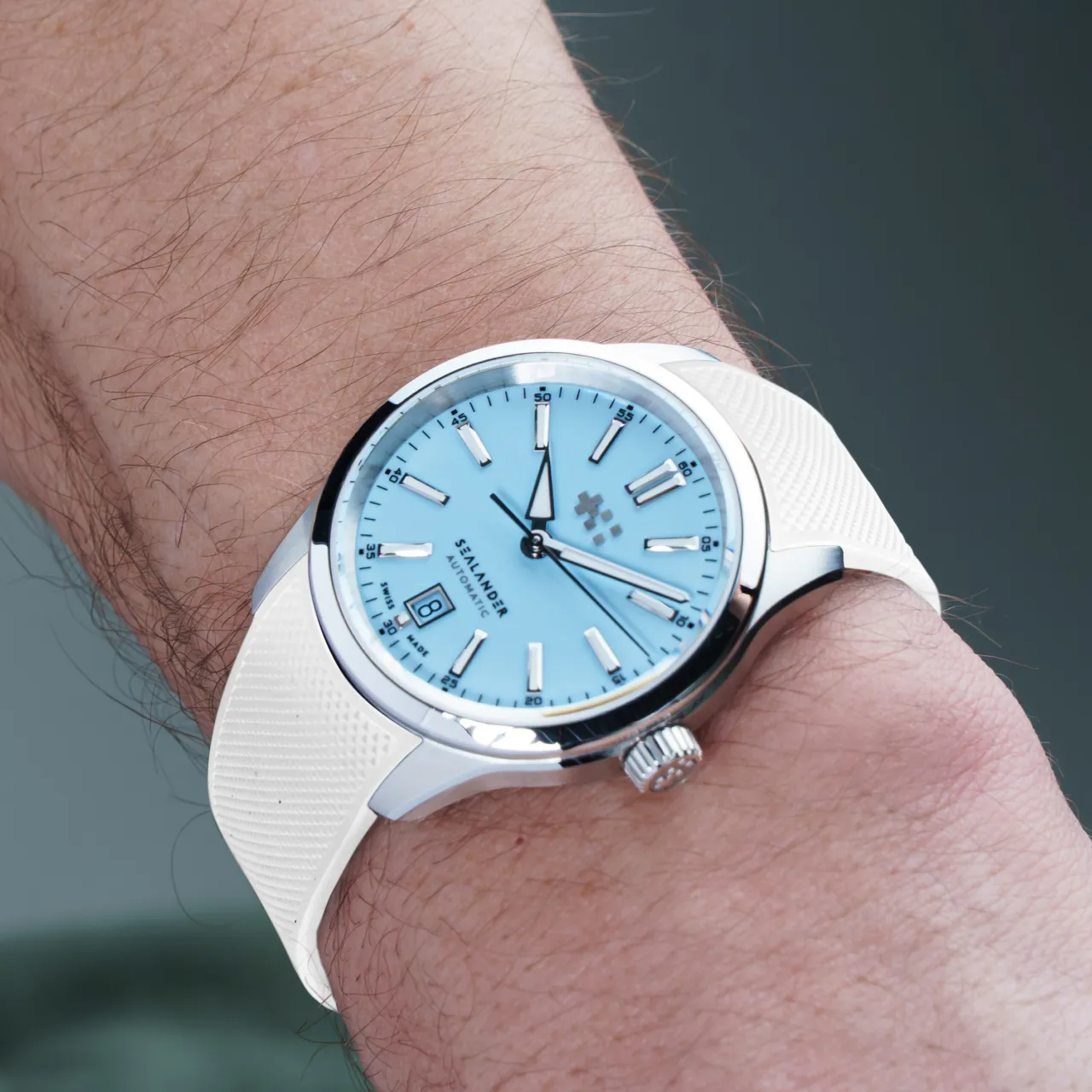 Christopher Ward C63 Sealander Automatic Sky Blue C6336ADA4S00B0RW detay görseli 1