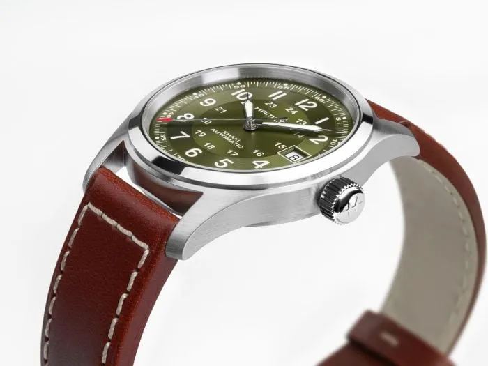 Hamilton Khaki Field Auto 38mm Otomatik Yeşil H70455560 detay görseli 2