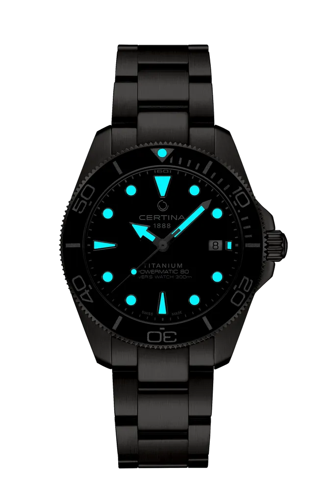 Certina DS Action Diver 40.5mm Powermatic 80 Otomatik Mavi C0484074404100 detay görseli 1
