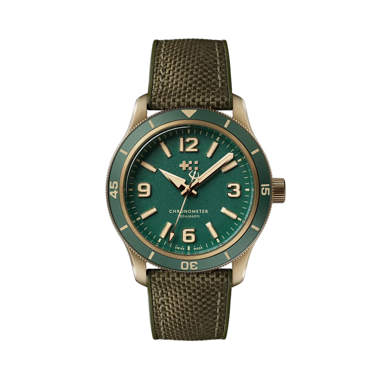 Christopher Ward C60 Trident Biscay Bronze Otomatik Yeşil C6039C3H1B0VV0HV